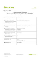 DoP SecuOne (Allemand)